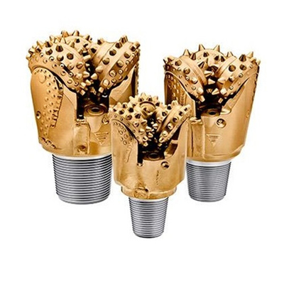 Inserted / Milled Tooth Tricone Drill Bit Rubber Water Well Drilling